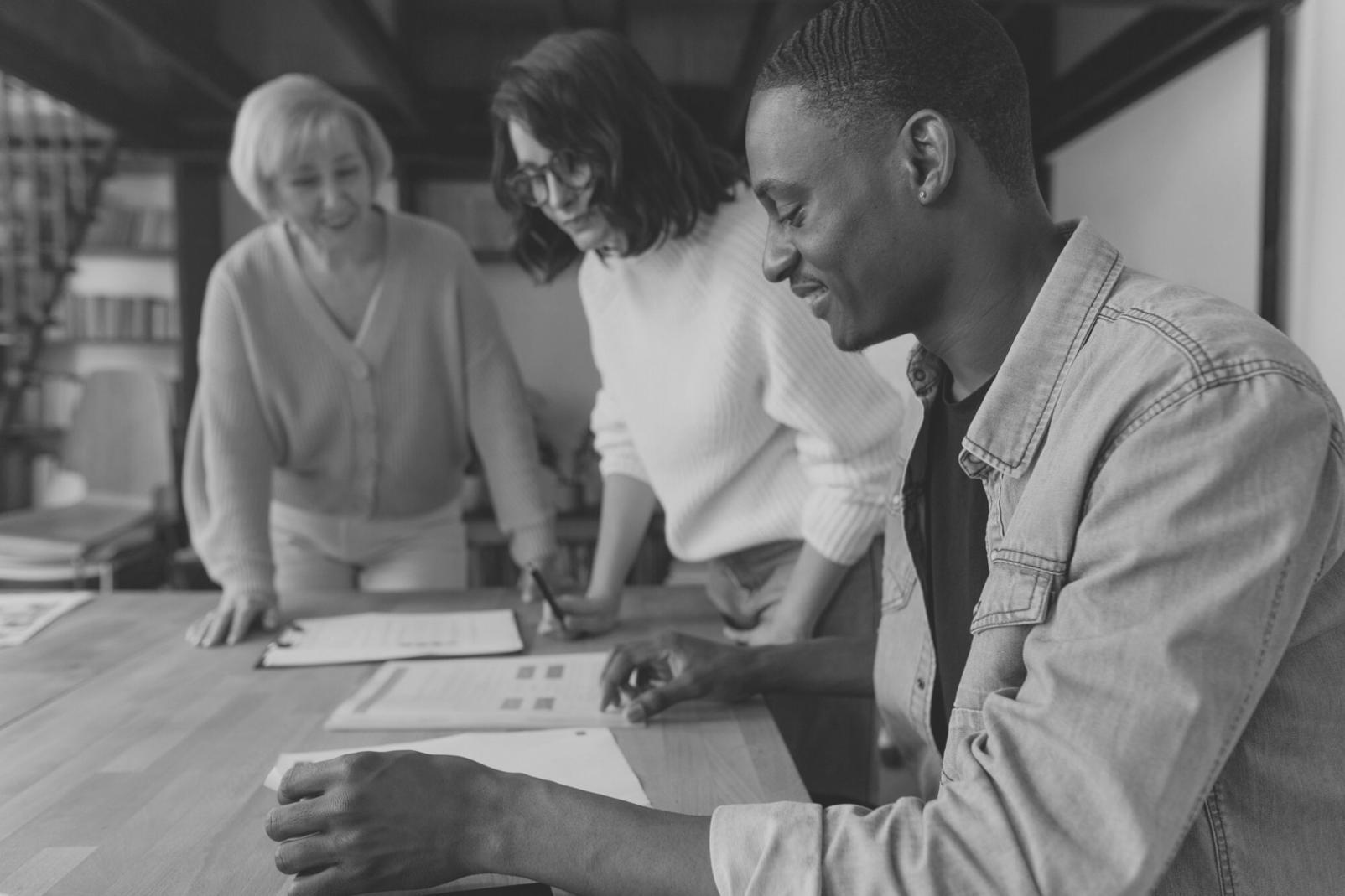 Interaktive Lernsession mit Teilnehmern